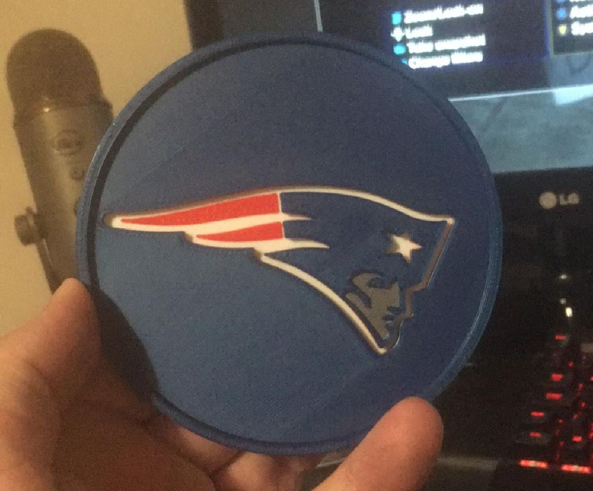 porta copos do New England Patriots