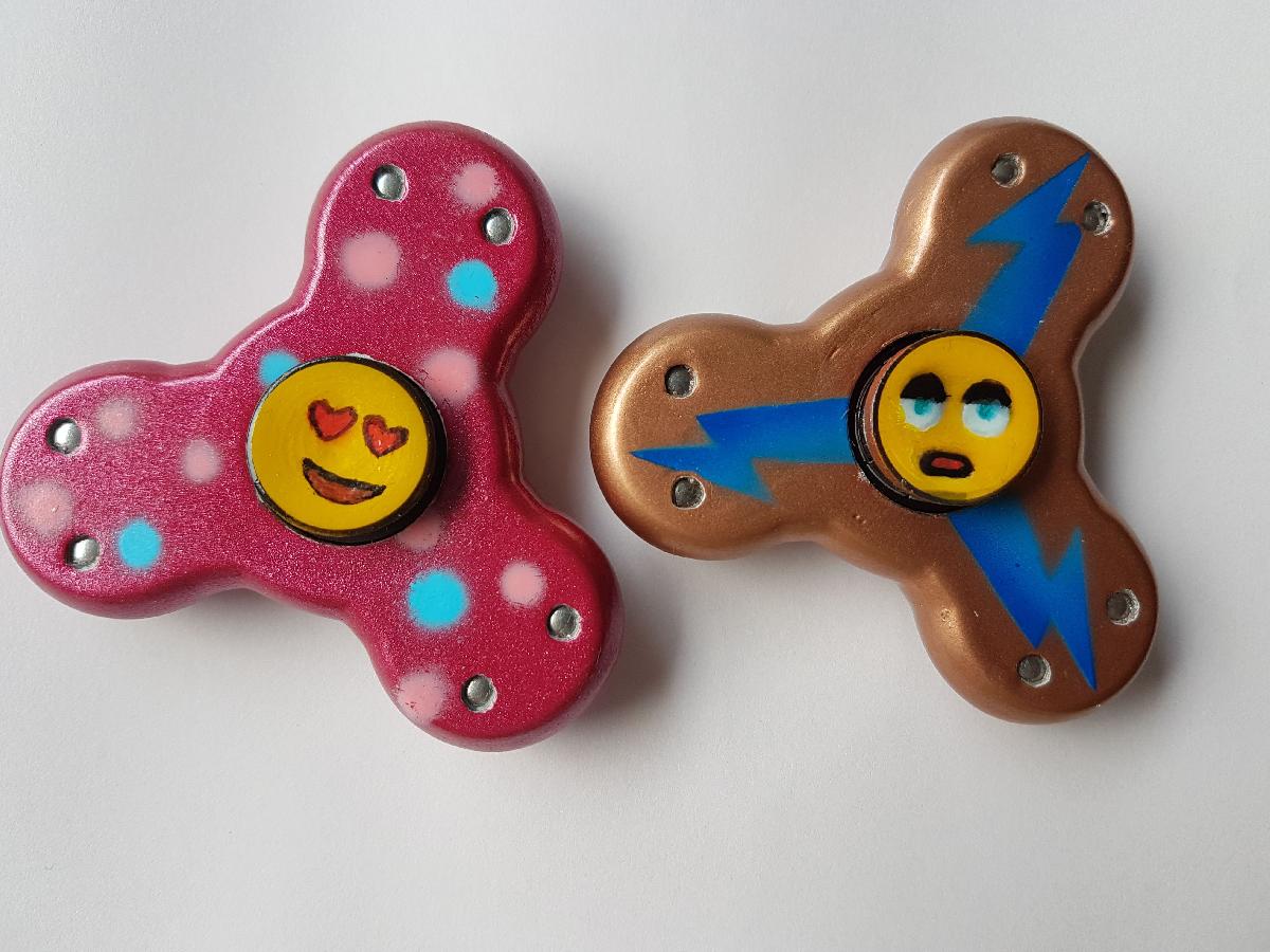 Fidget spinner pequeno com bolas de aco inoxidavel