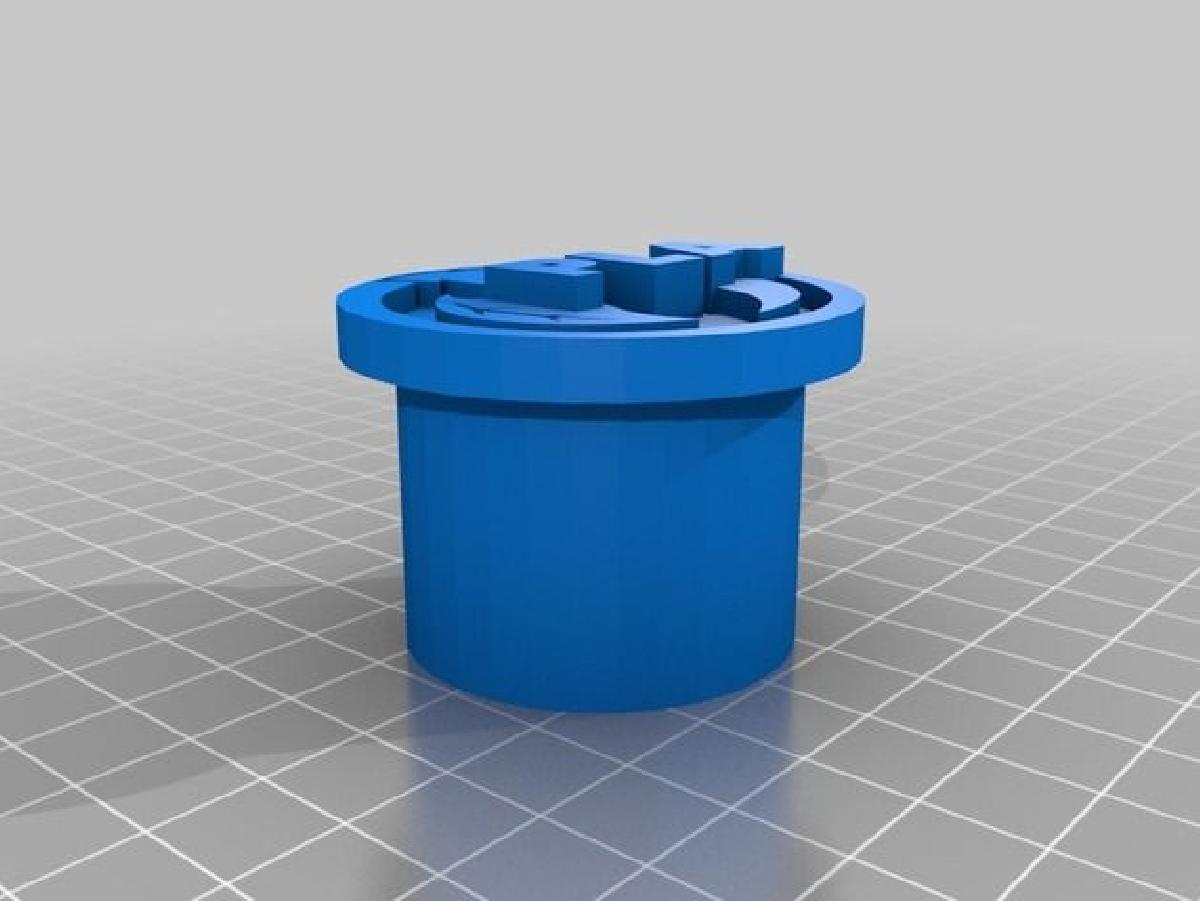 Suporte de parede para bobina de filamento + Tampa de PLA colorido