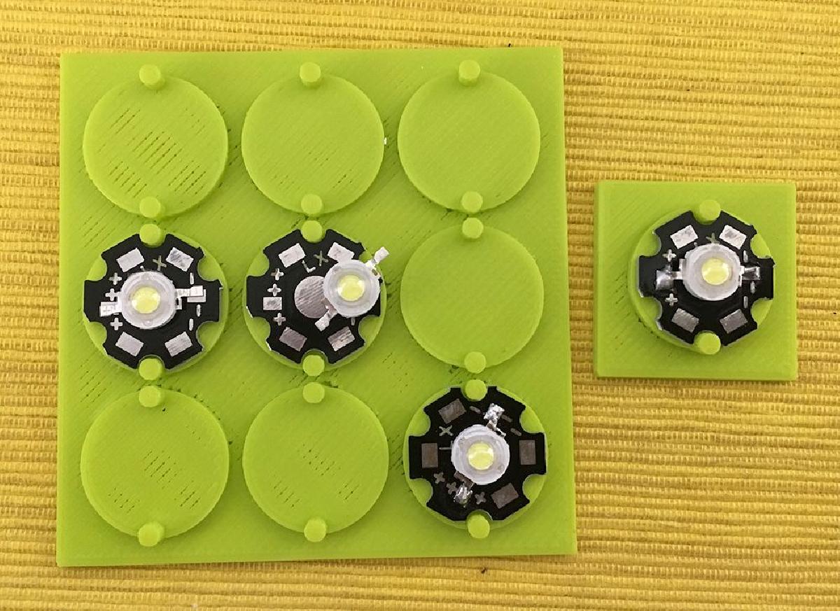 gabarito de soldagem para dissipador de calor de LED