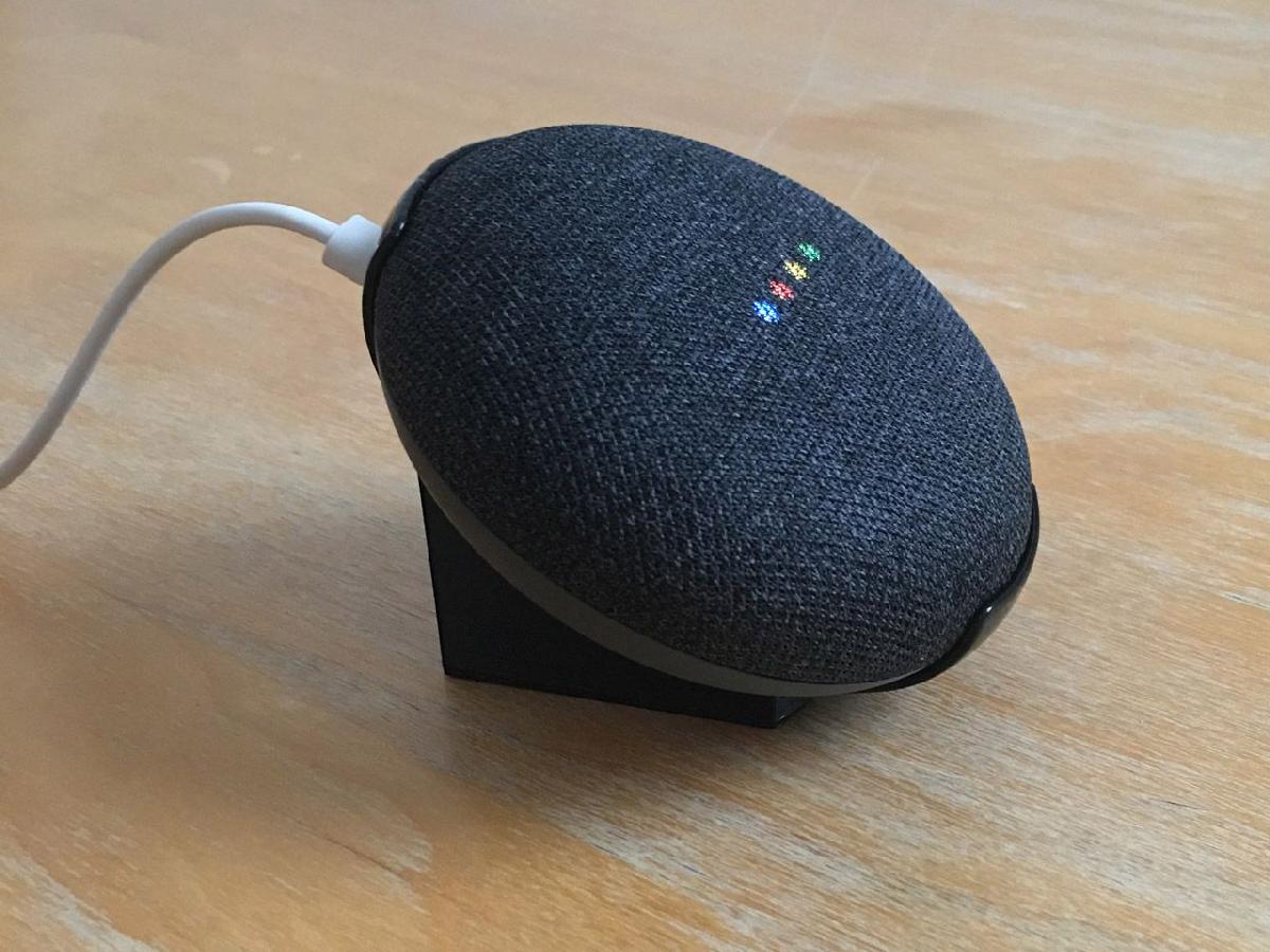 Suporte de mesa inclinado para Google Home Mini Montagem Slim na parede
