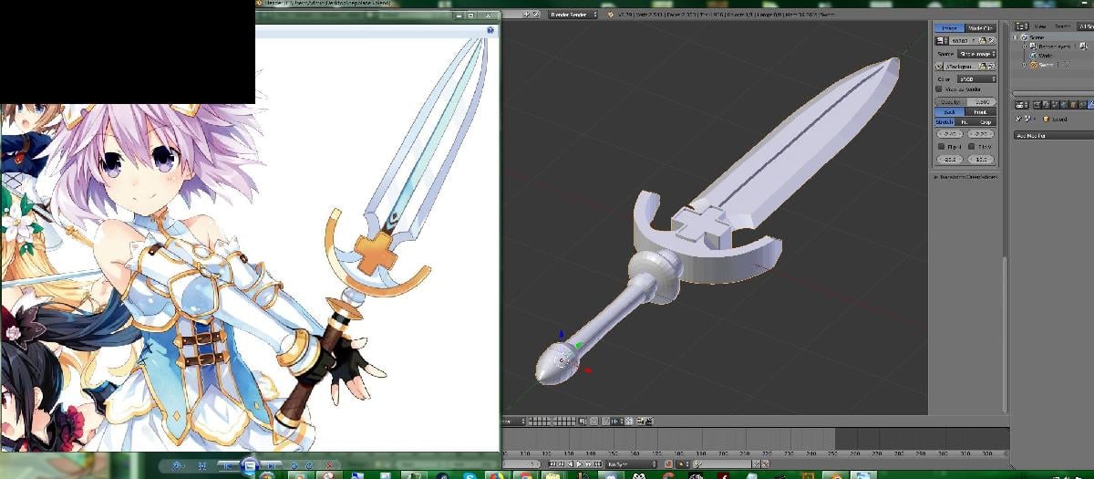 Cyberdimension Neptunia 4 Deusas Online   Espada da Neptune