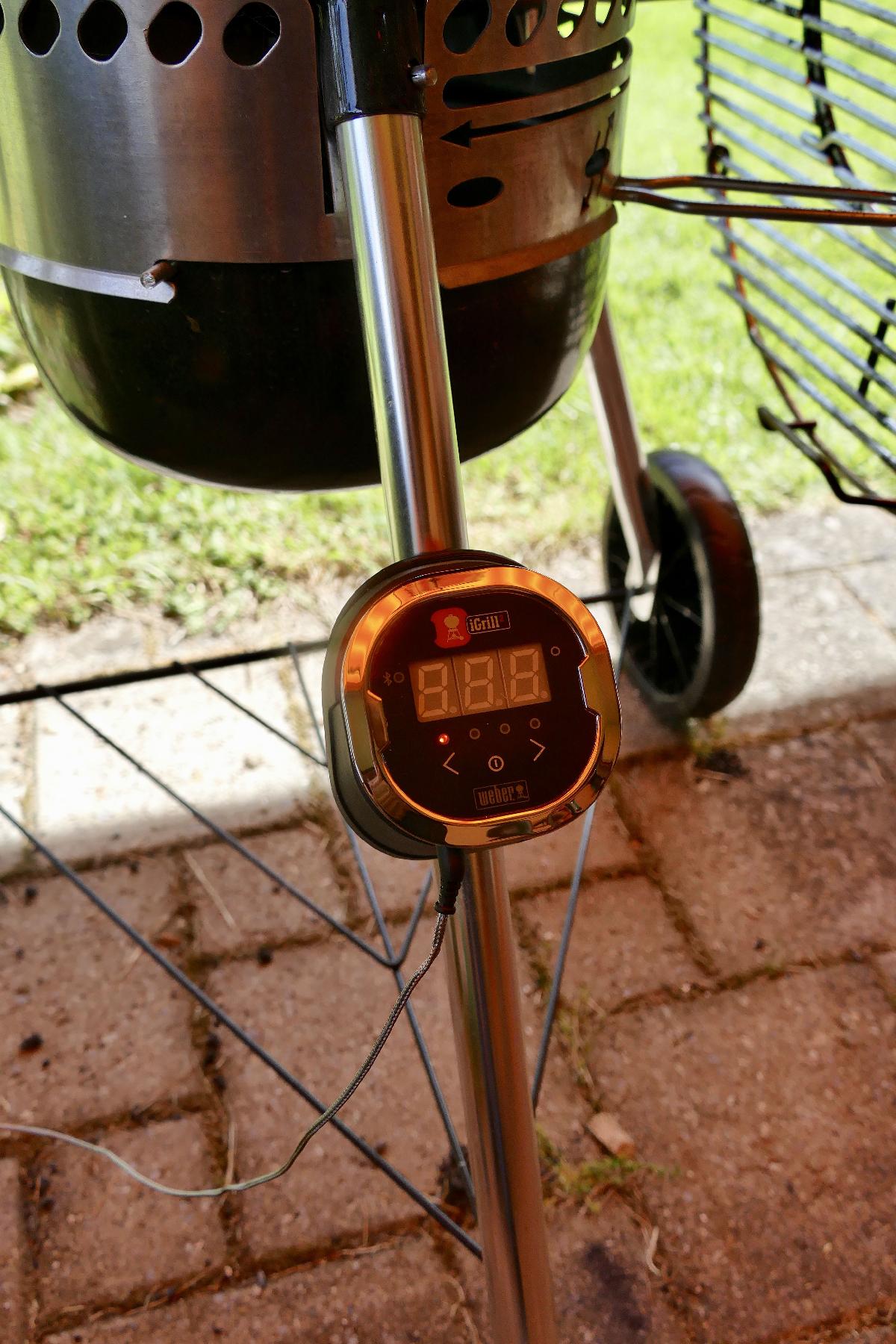 Suporte para Weber iGrill2 no Grill Weber