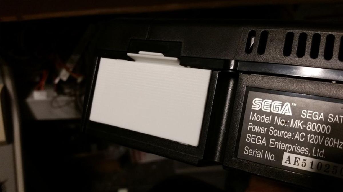 Tampa traseira de substituicao do Sega Saturn (bateria/VCD).