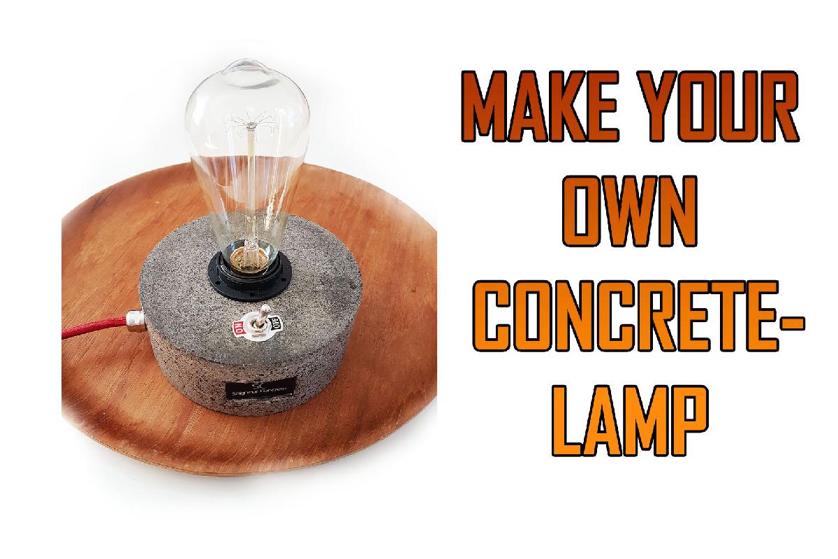Lampada de concreto