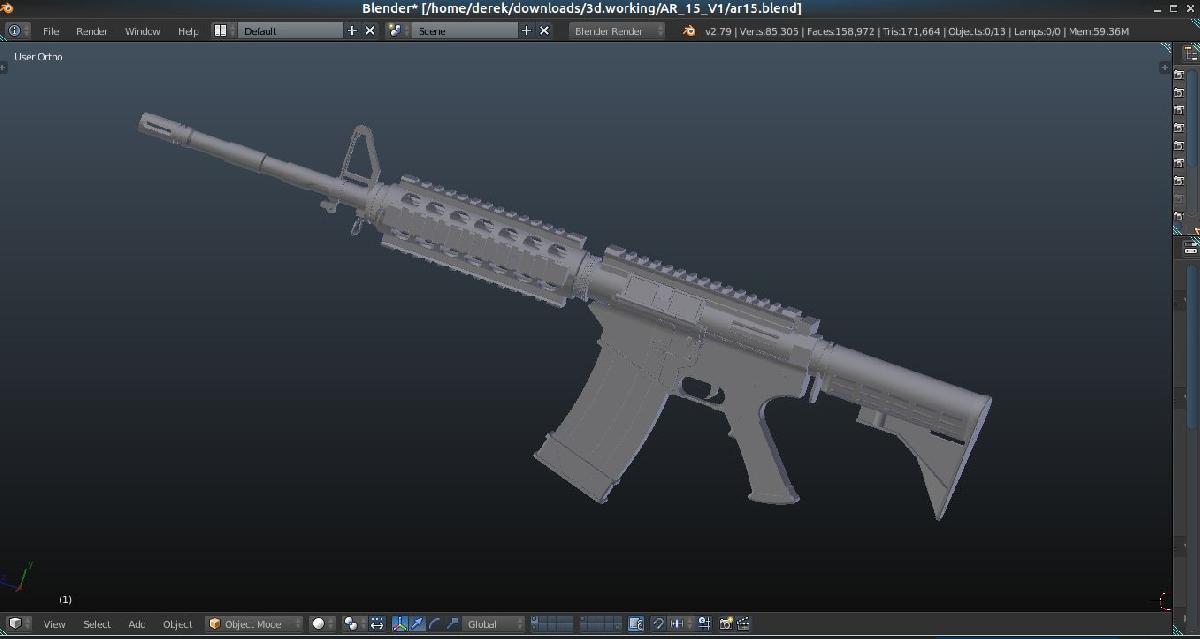 AR15   Reparo, Modificado e Dividido