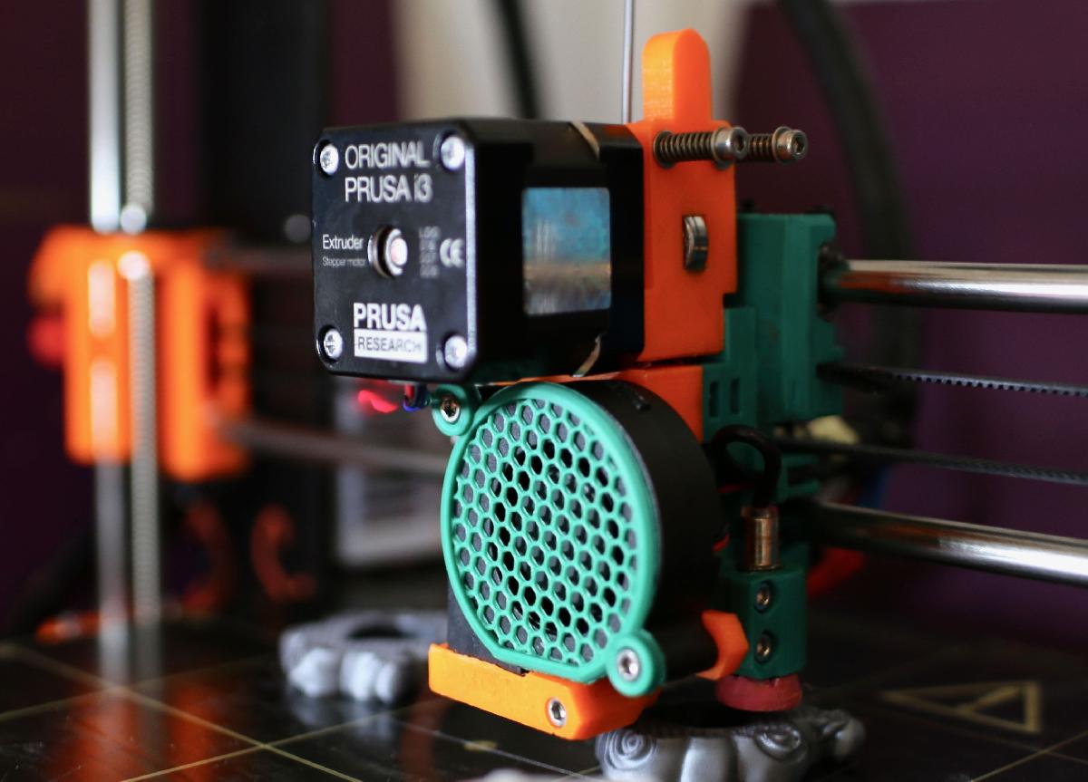 protetor de ventilador de impressao de 50mm para Prusa i3