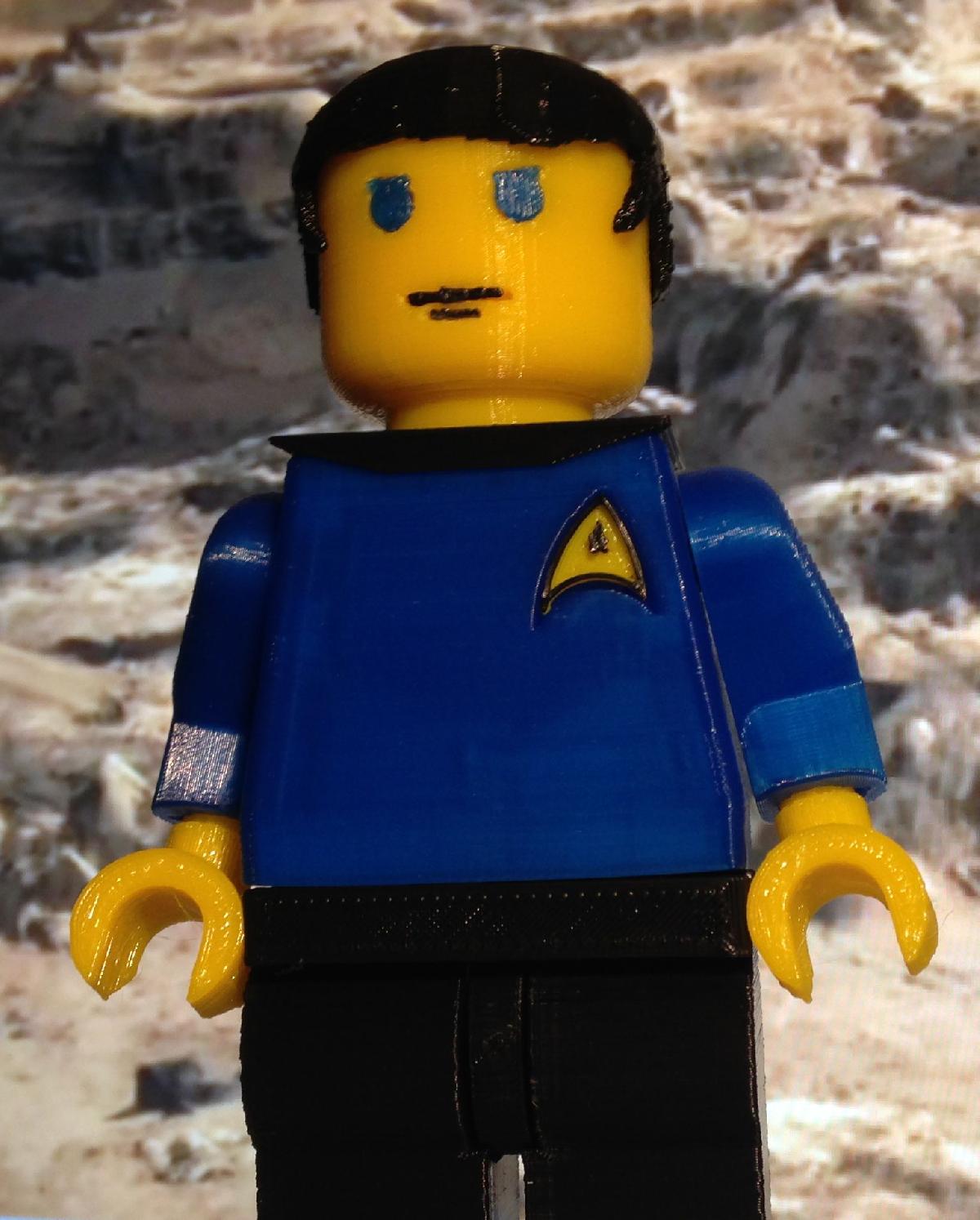 Minifigs Gigantes de Star Trek: Kirk, Spock, McCoy e Scotty