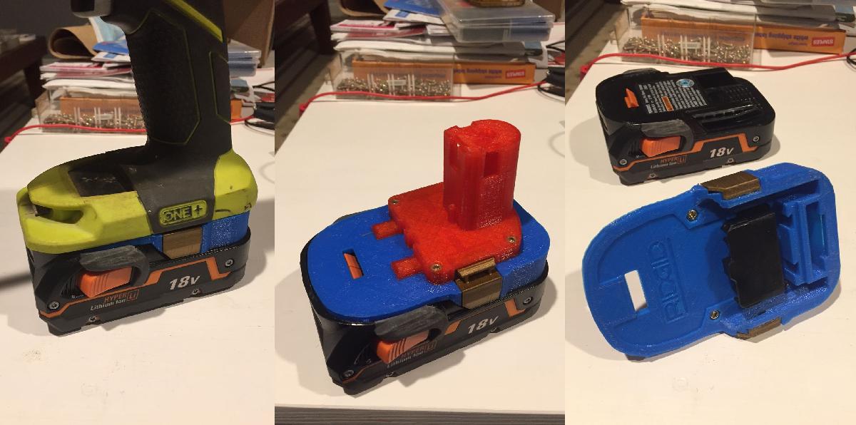 Adaptador de bateria rigido