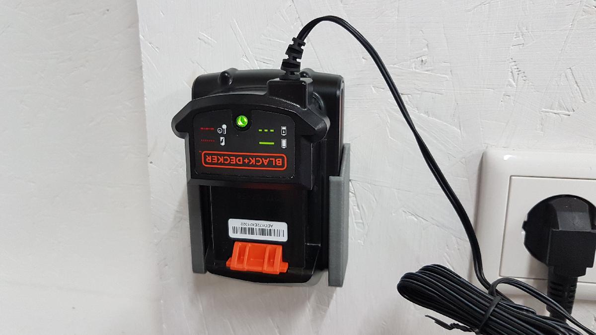 Suporte de parede para bateria Black & Decker 18V