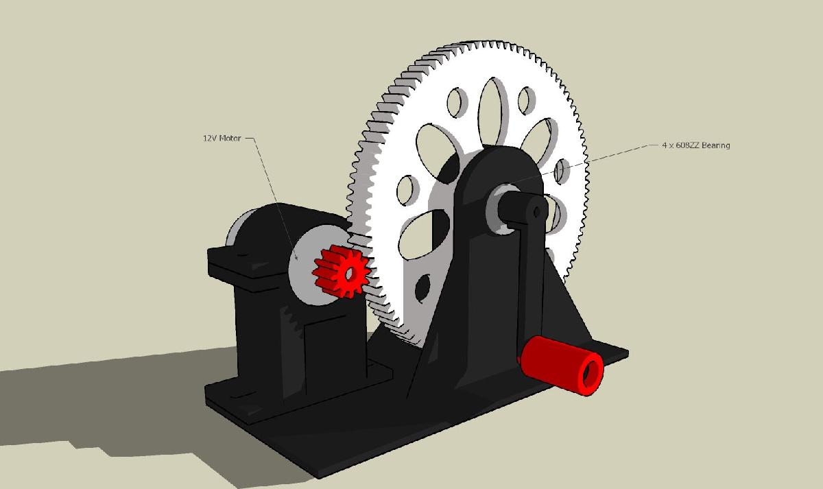 Gerador Mini 5v Usando Motor de Impressora 12v