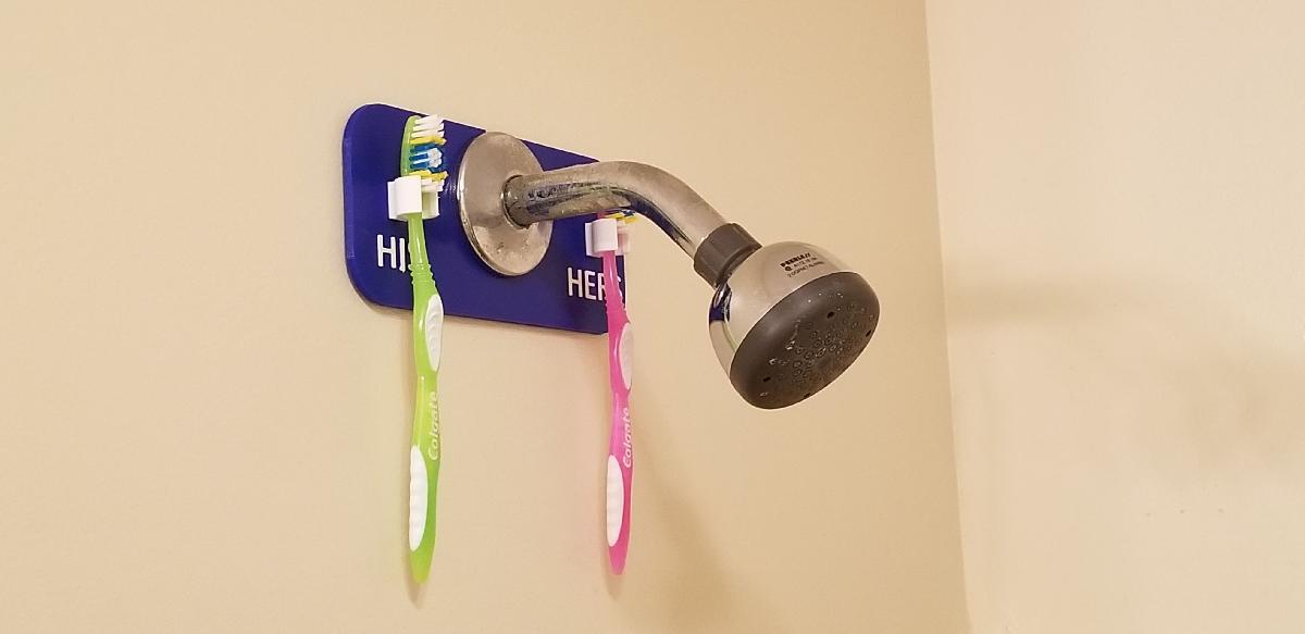 Suporte para escova de dentes do chuveiro