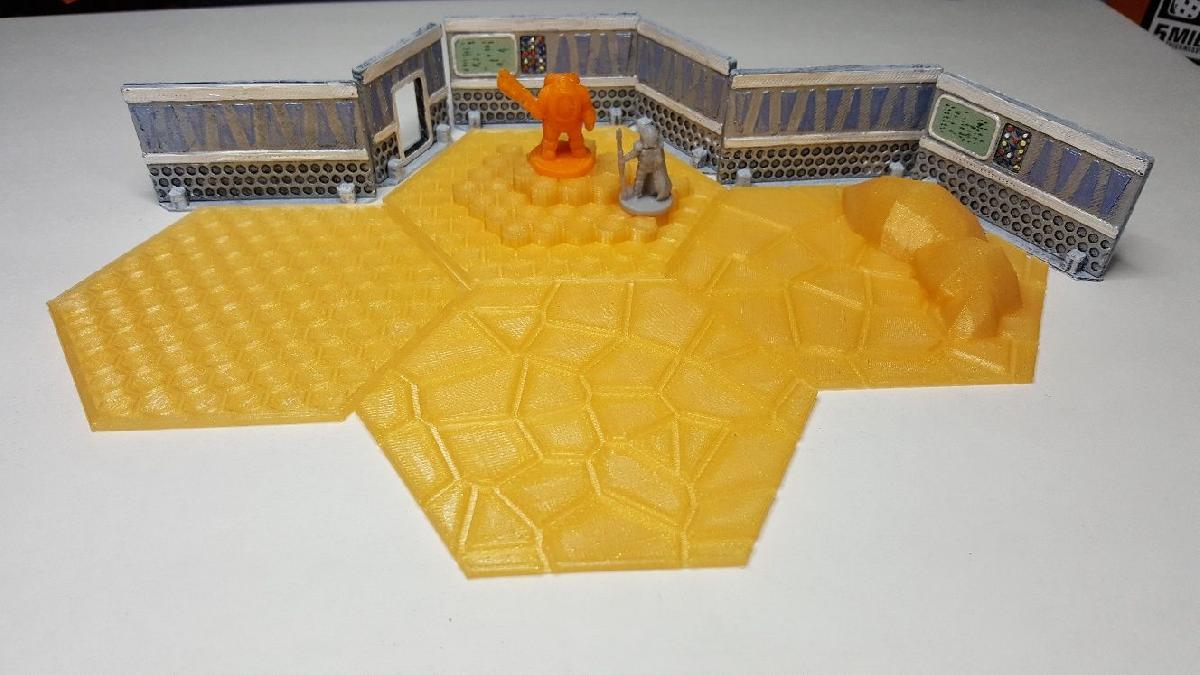 Azulejos de piso hexagonais