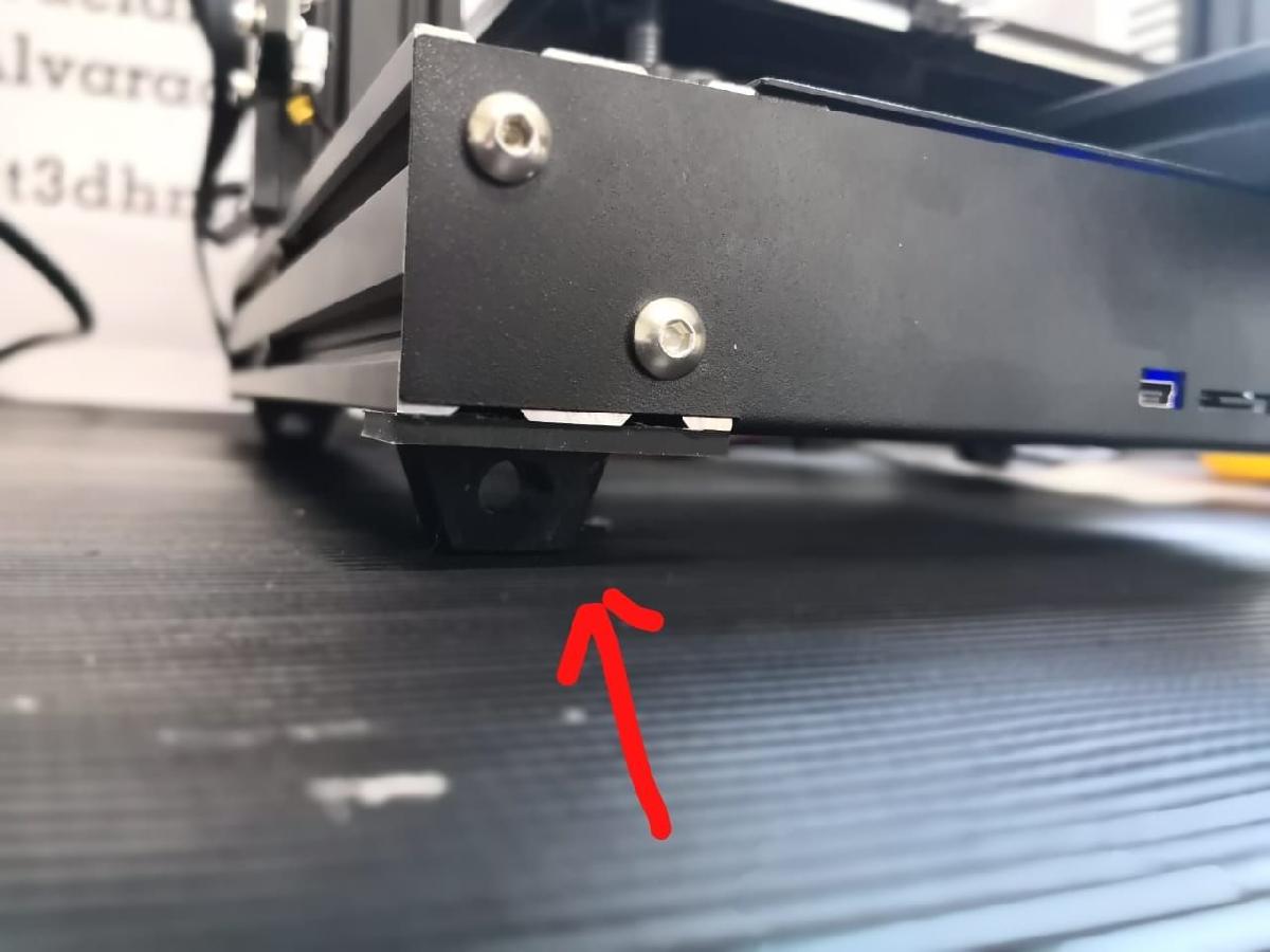 Pes de borracha para Ender 3
