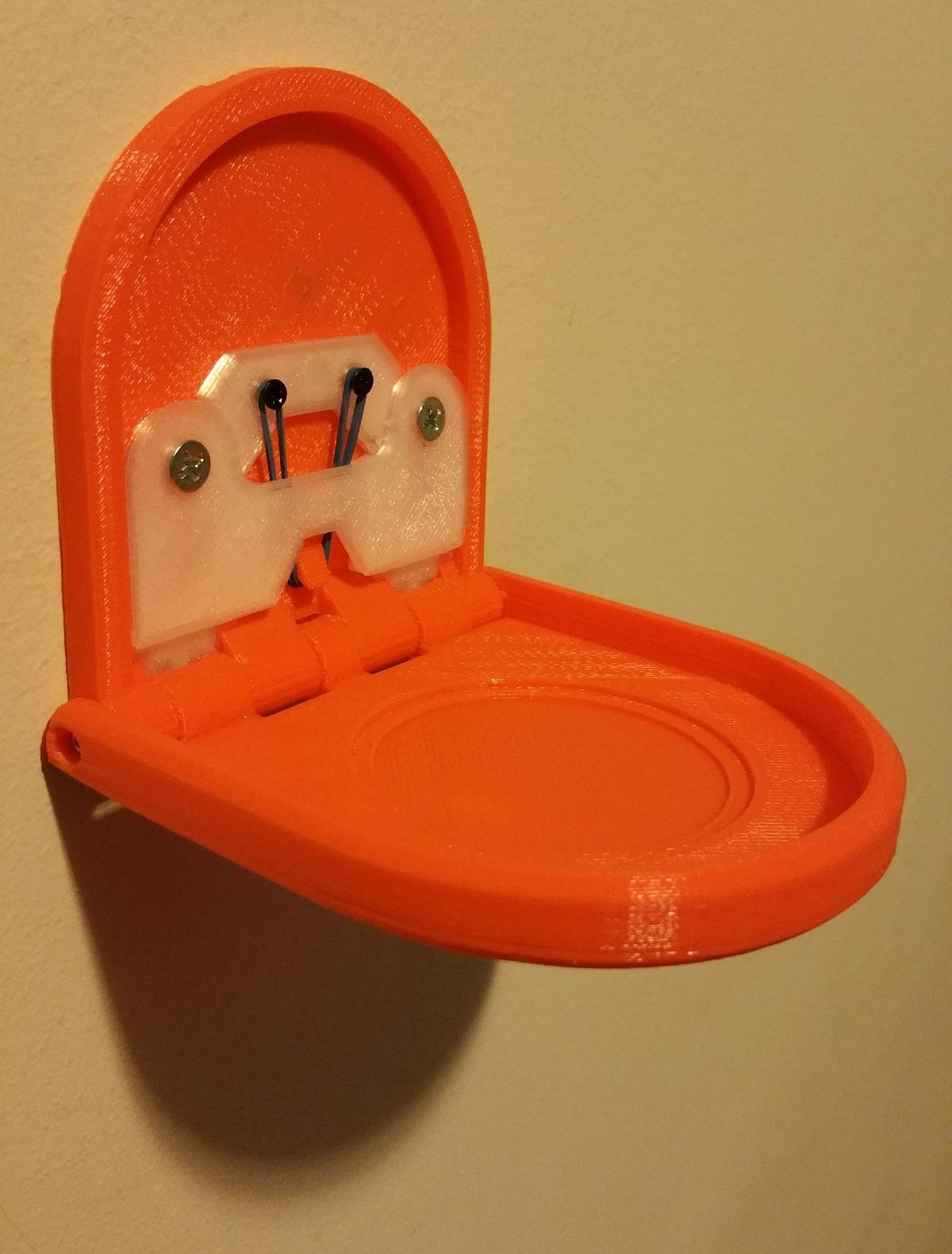 Suporte para copo dobravel de parede