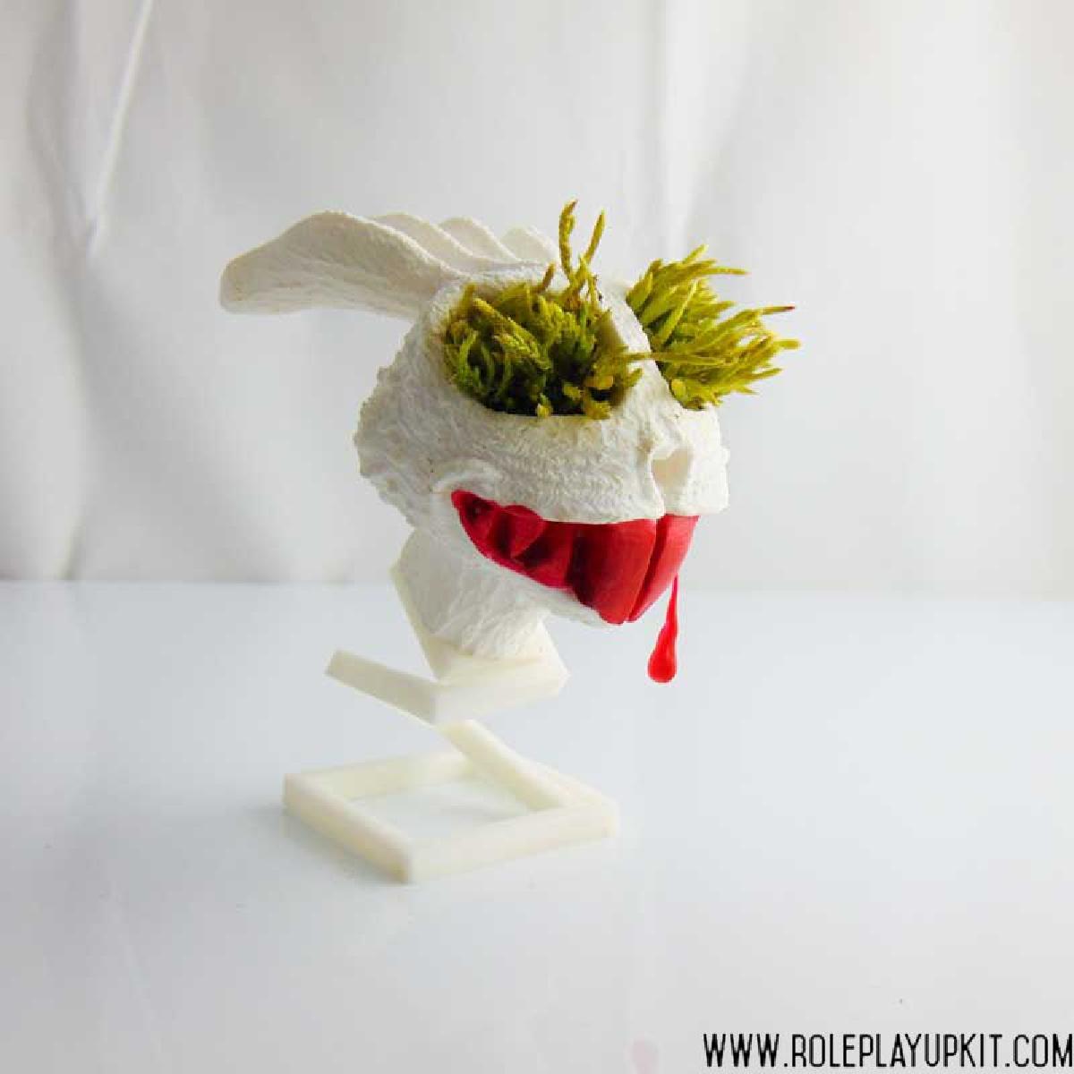 coelho / vaso de flores