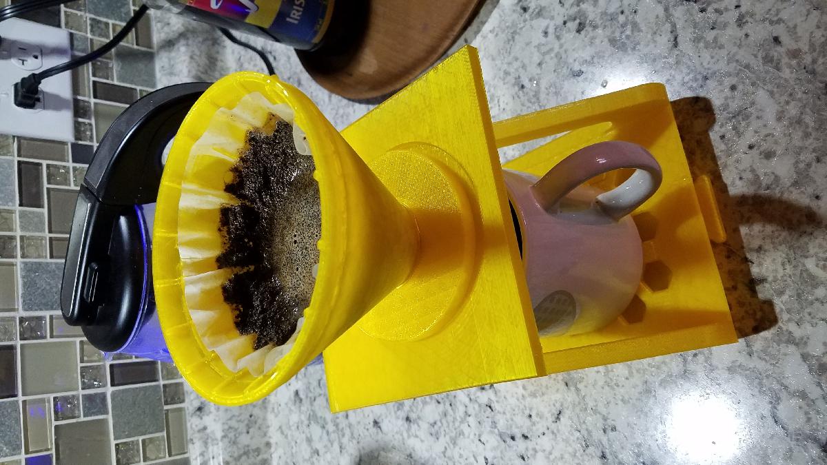 Suporte para Cafe Coado com Bandeja de Gotejamento