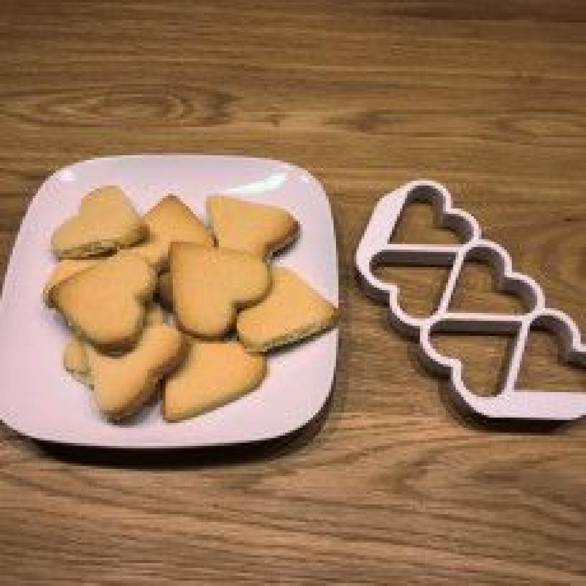 Cortador de biscoito em forma de coracao (cinco de uma vez)