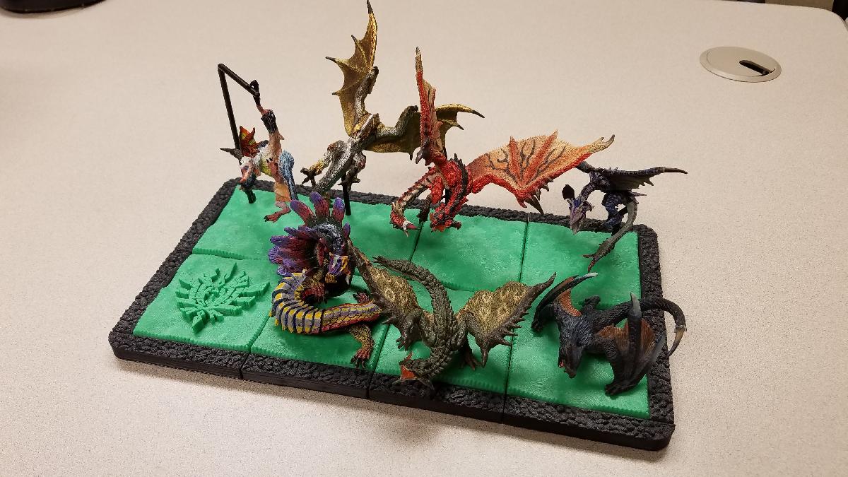 Bases de Montagem de Figuras de Monster Hunter