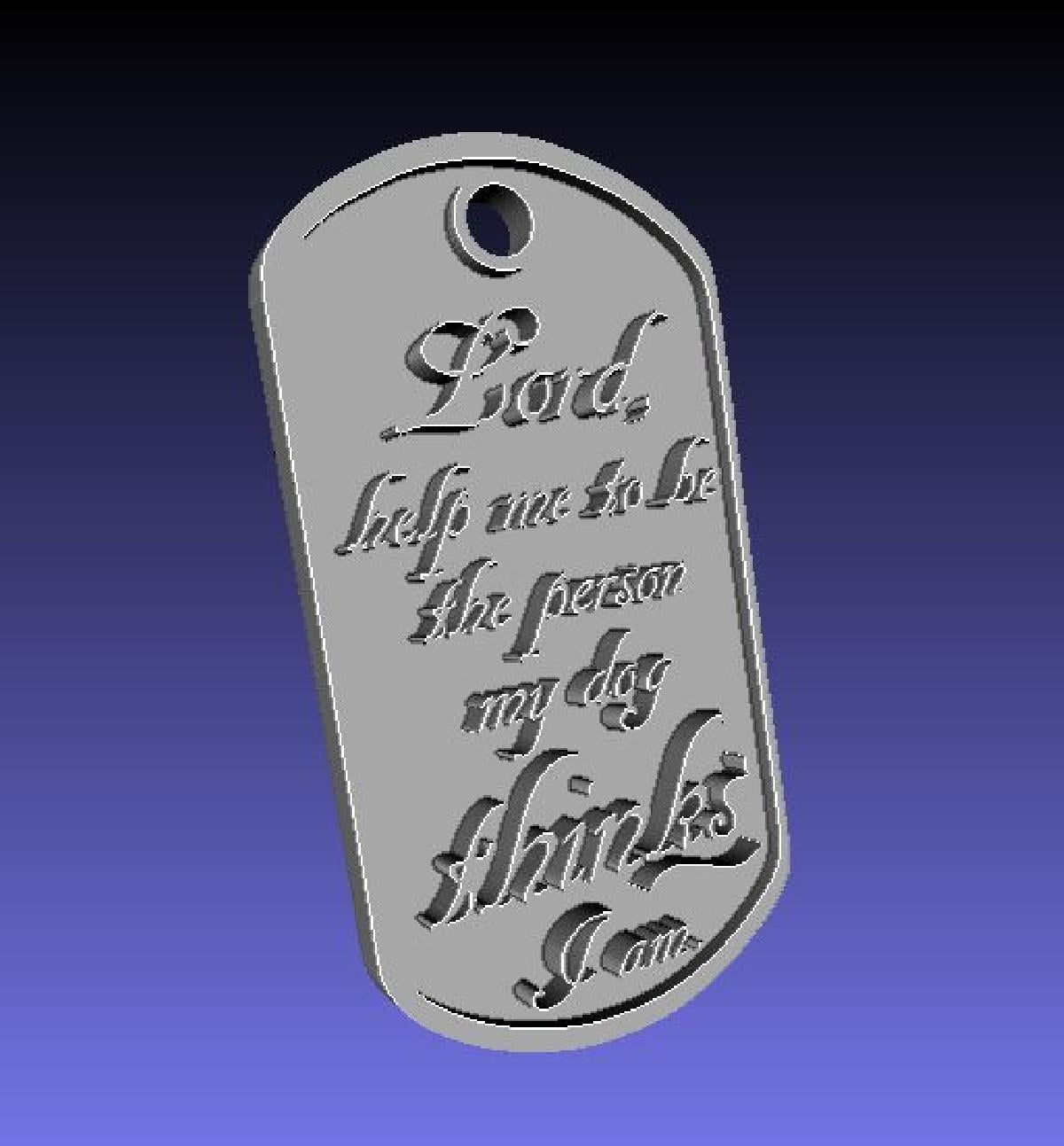 Oracao de Dog Tag
