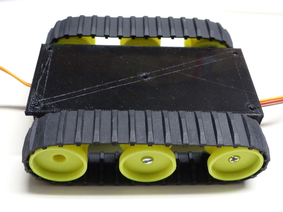 Base de tanque para trilhos de borracha Lego
