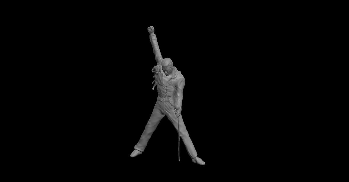 Escultura de Freddie Mercury