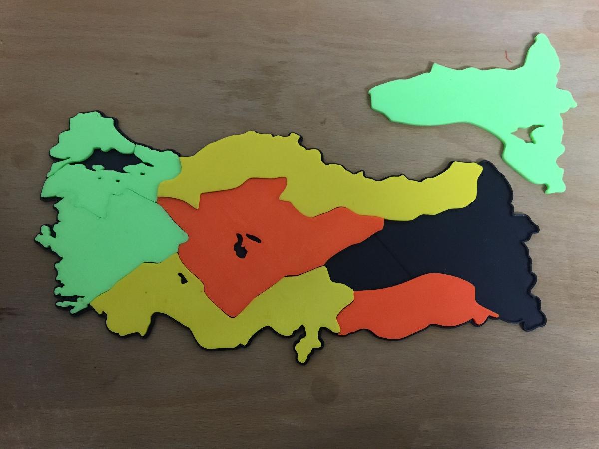 Quebra cabeca de Mapas da Turquia