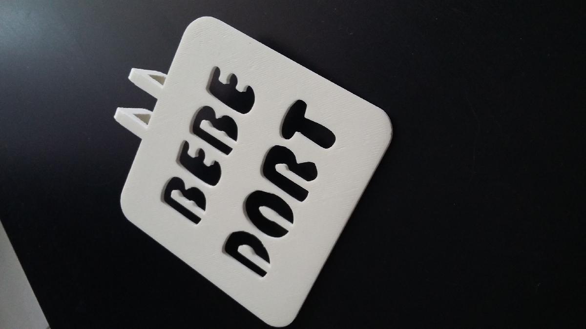 Placa de macaneta Bebe dort