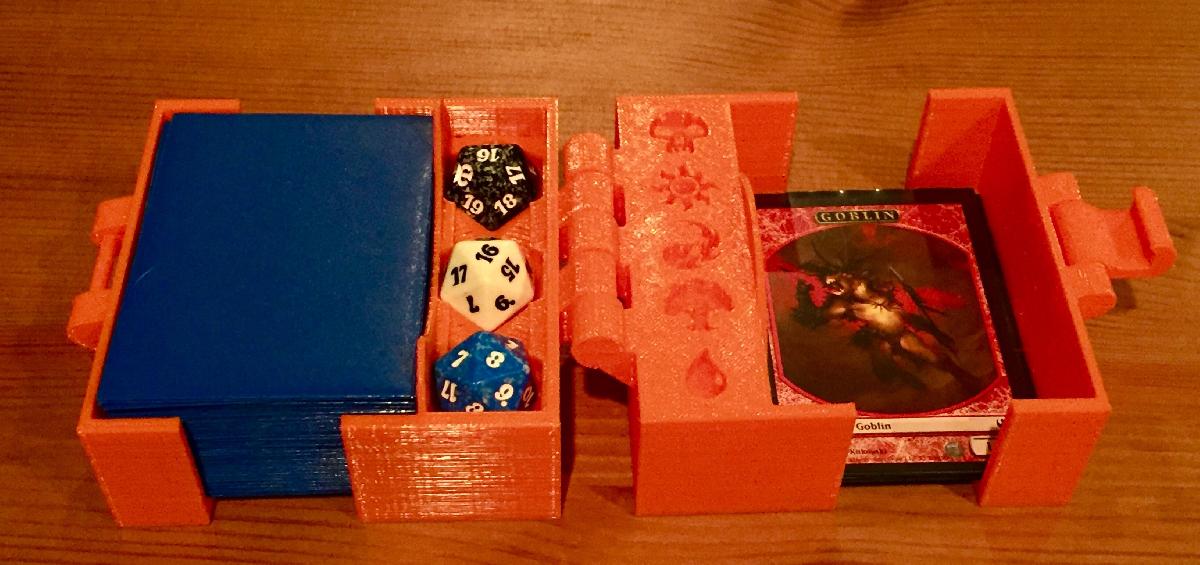 Caixa de Deck MTG   Fechamento por Latch   Impressao em Duas Pecas