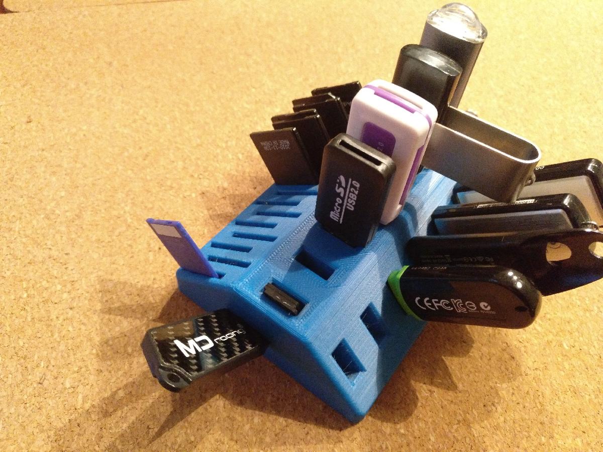 Suporte para cartao SD de pen drive USB