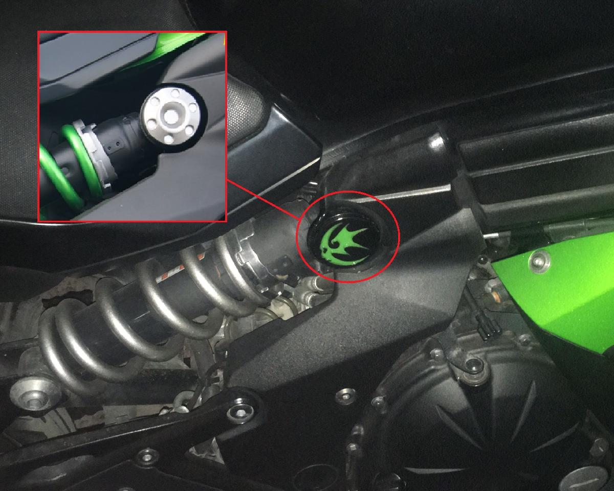Tampa do parafuso da mola Kawasaki ER6