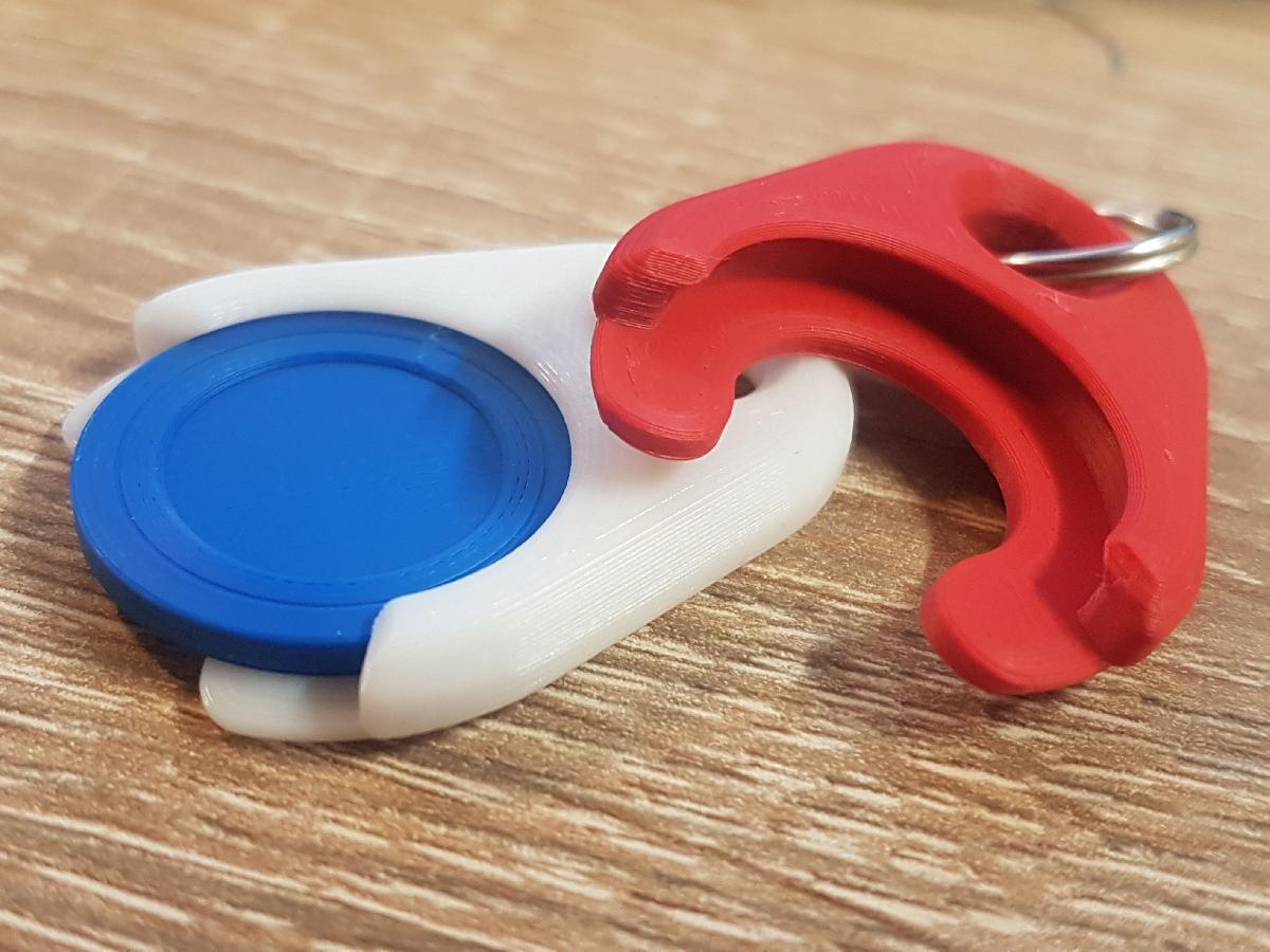 Moeda do Carrinho de Compras   Chaveiro (1EUR)