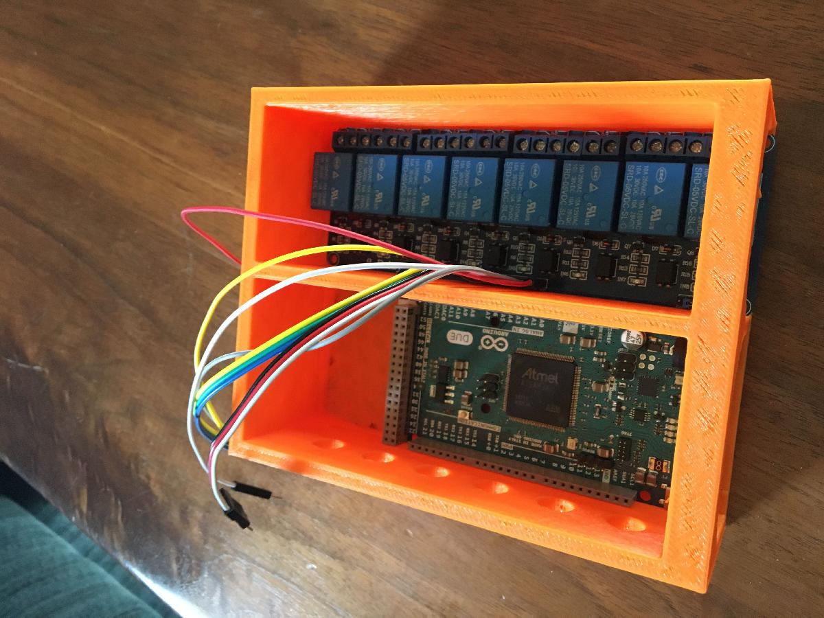 Arduino Due e placa de rele de 8 canais sem parafusos