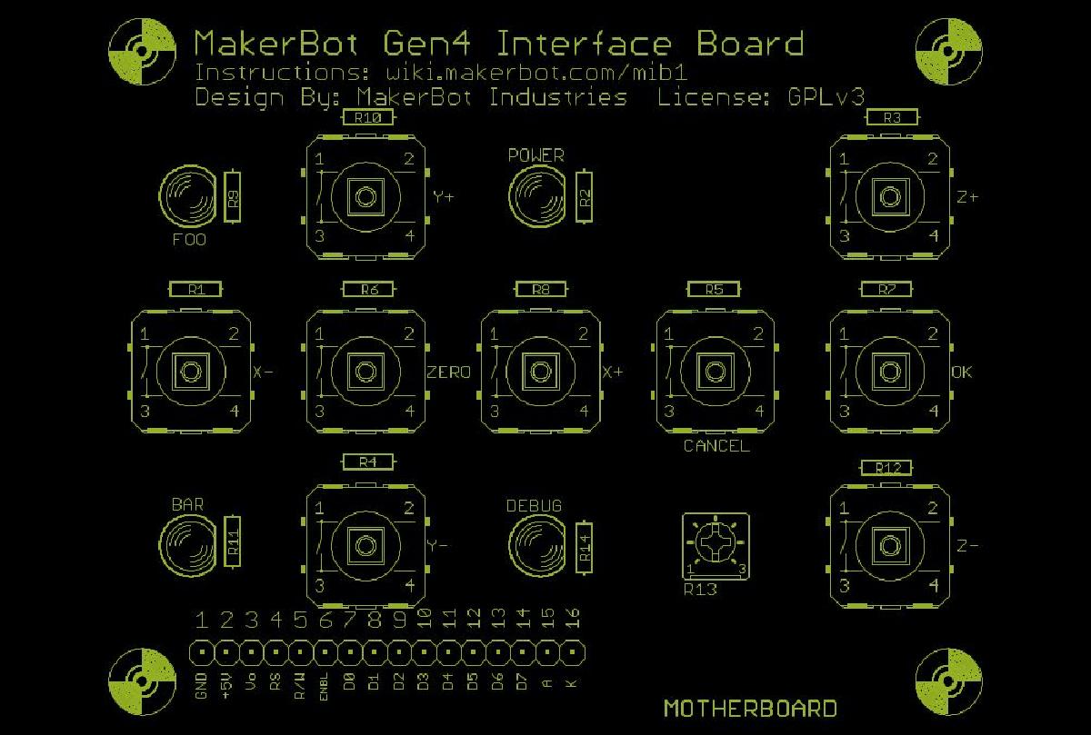Arquivos Gerber para kit de interface Gen4