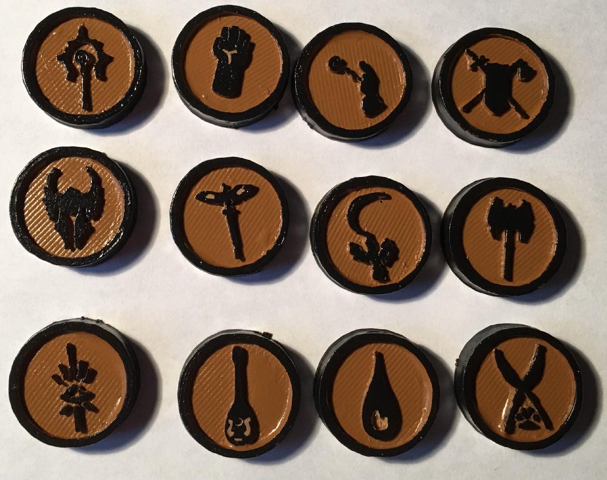 Tokens de Classe de D&D