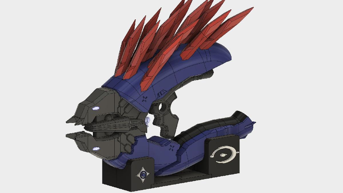 Arma Prop Needler de Halo 4, para pequenas plataformas de construcao