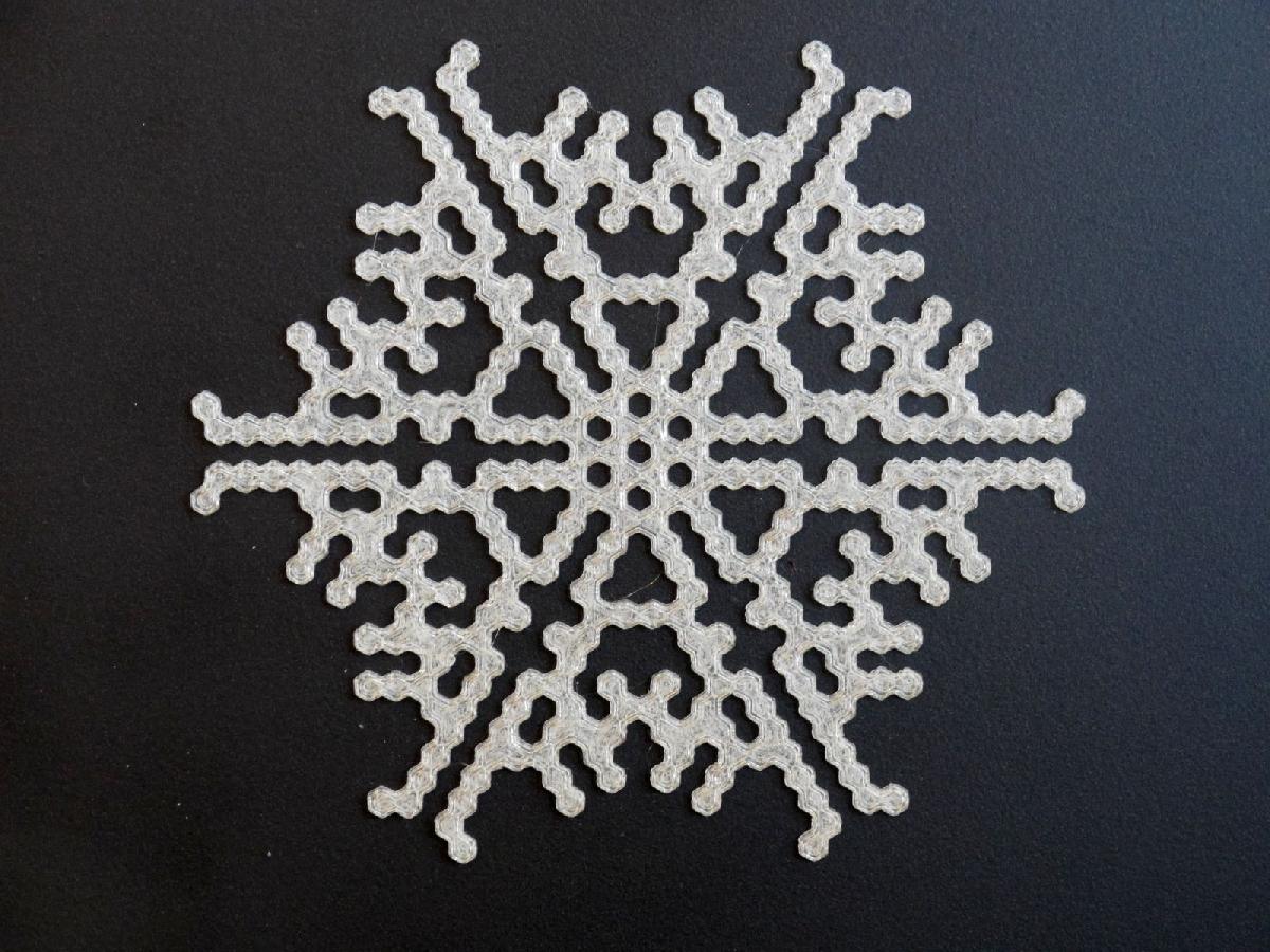 Gerador de flocos de neve BlocksCAD de automatos celulares