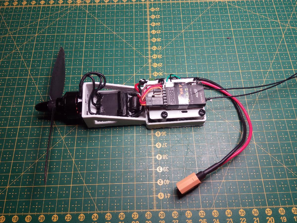Suporte de motor para asa voadora RC AIO