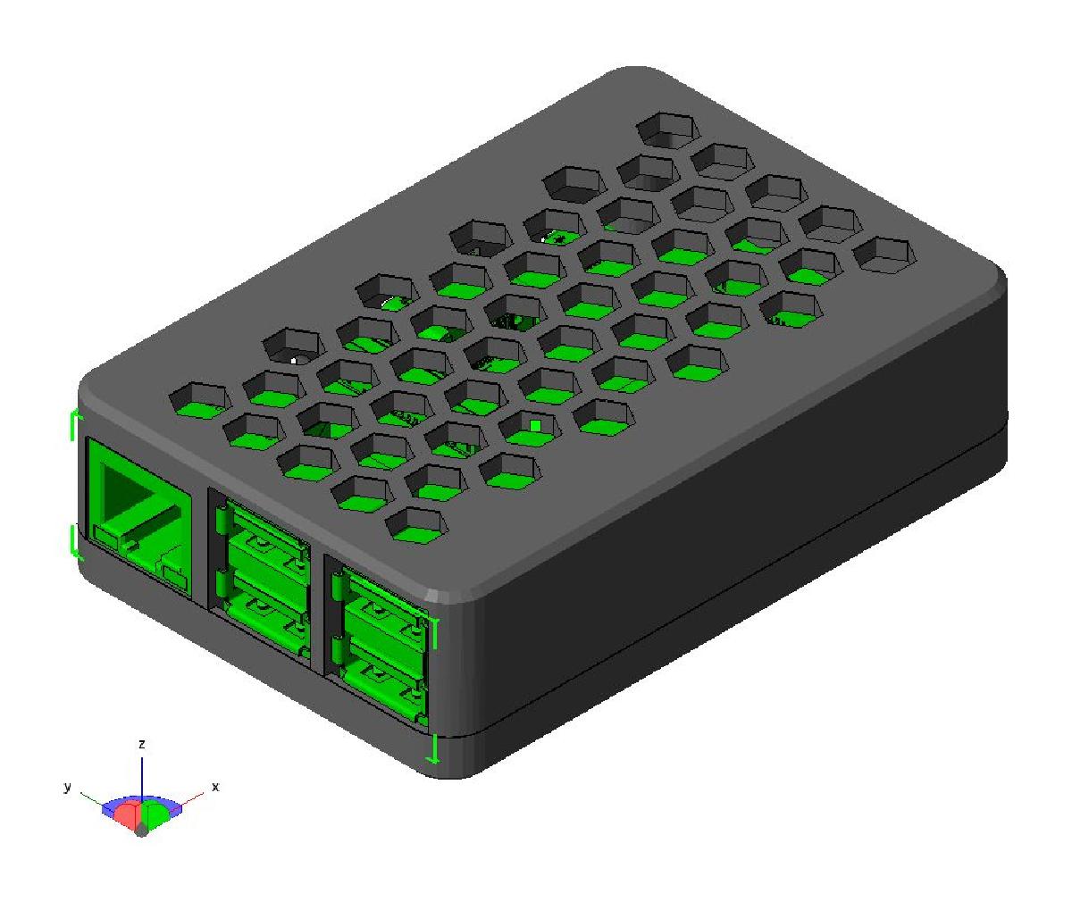 Case para Raspberry Pi 2/B+