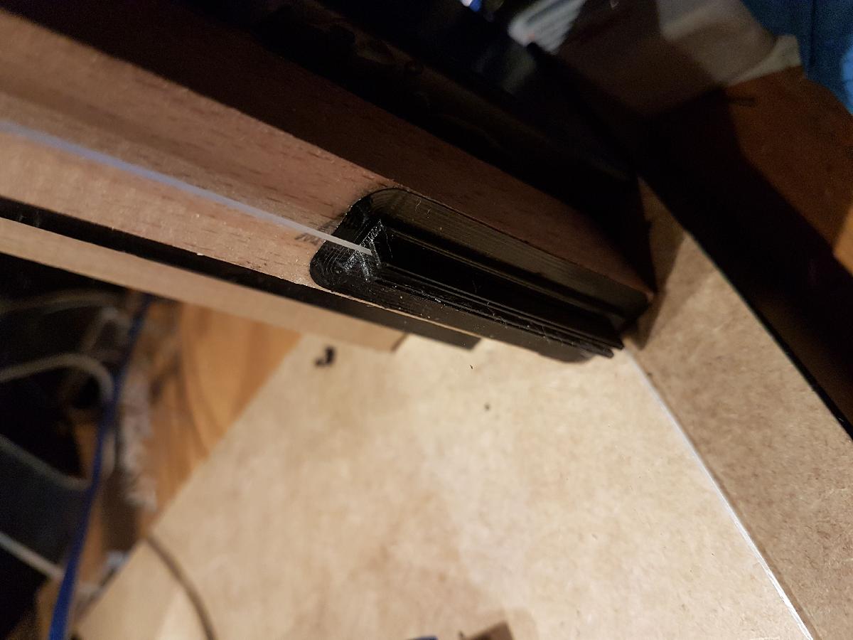 trilhos e alca para plexiglass de 2mm
