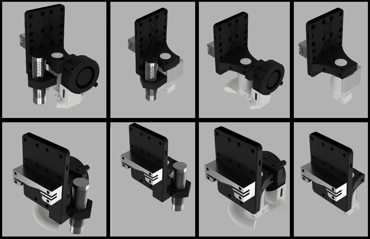 Carro de Impressao Redux Bowden e3d v6 Anet A8