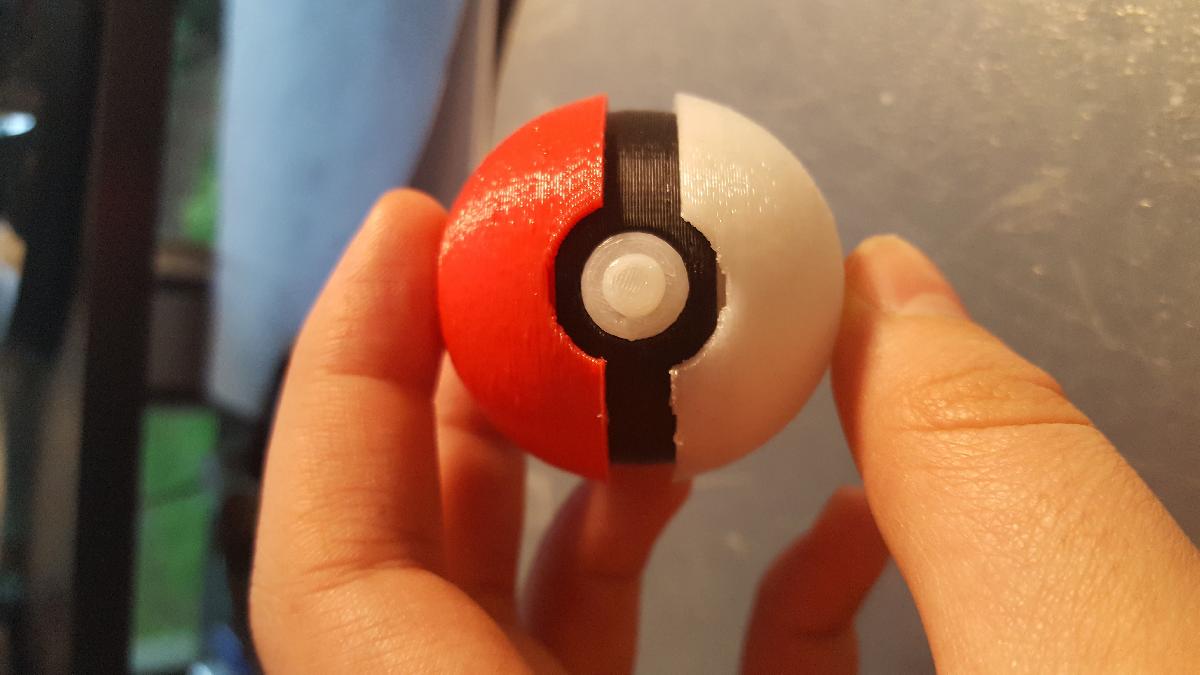 Impressao facil e rapida de Pokebola Pokemon