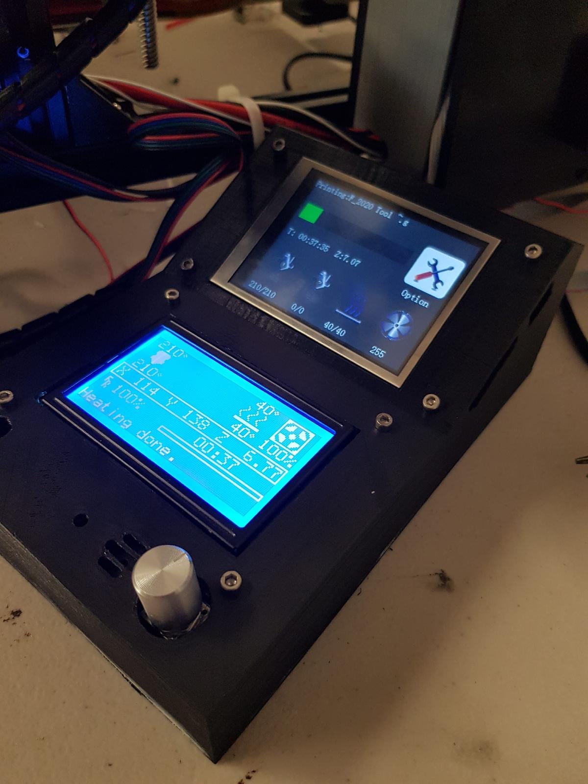 Caixa de Controle LCD 12864 com Tela Touch MKS de 3,2