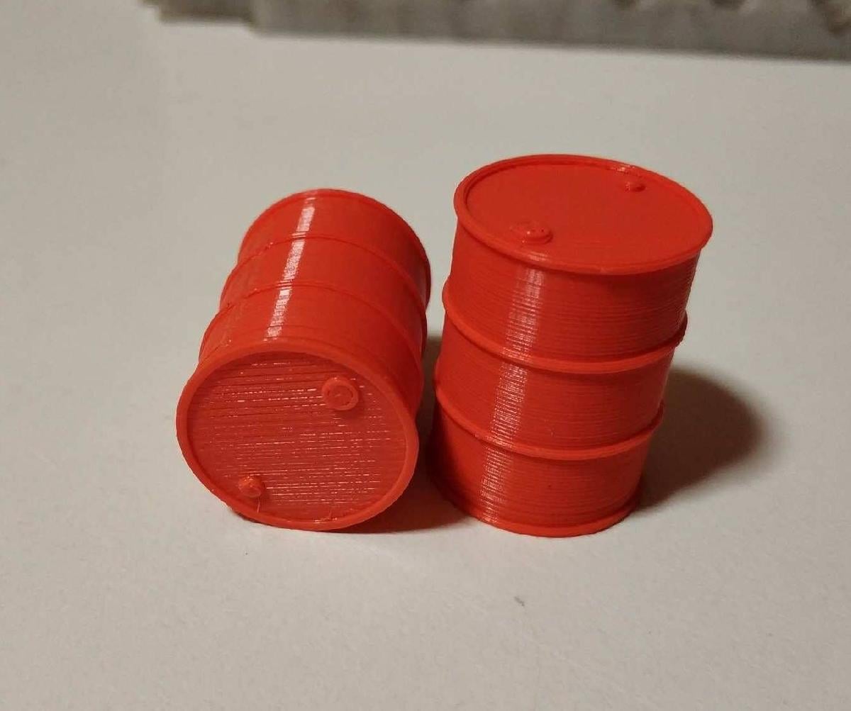 Barril de petroleo em escala 1/35 