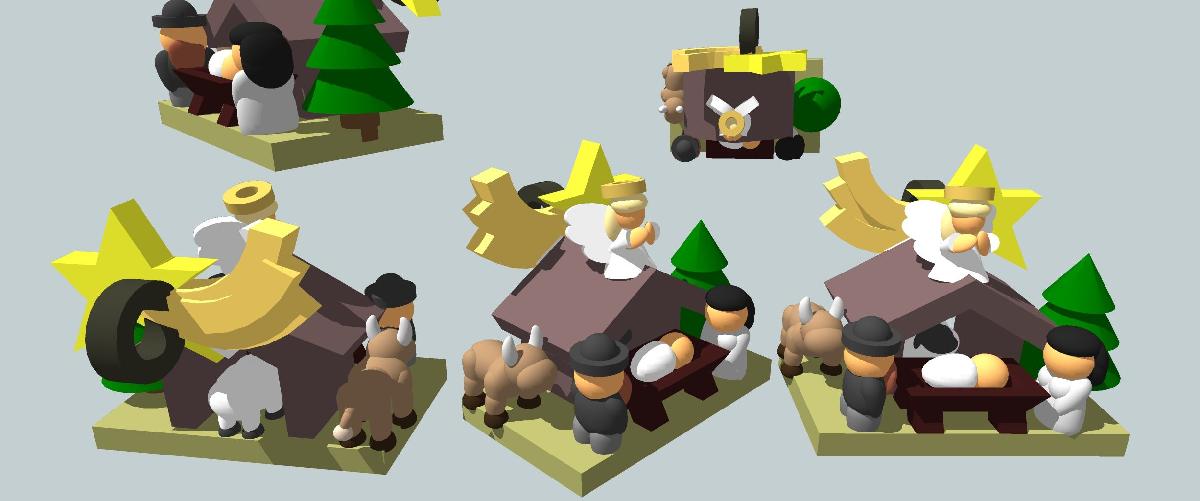 Brinco#83: Conjunto de Mini Presepio de Natal (#1)