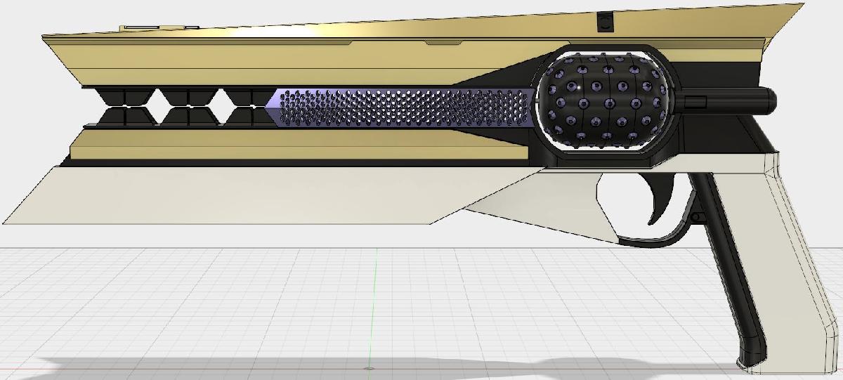 Modelo de Replica do Sunshot Inspirado em Destiny 2