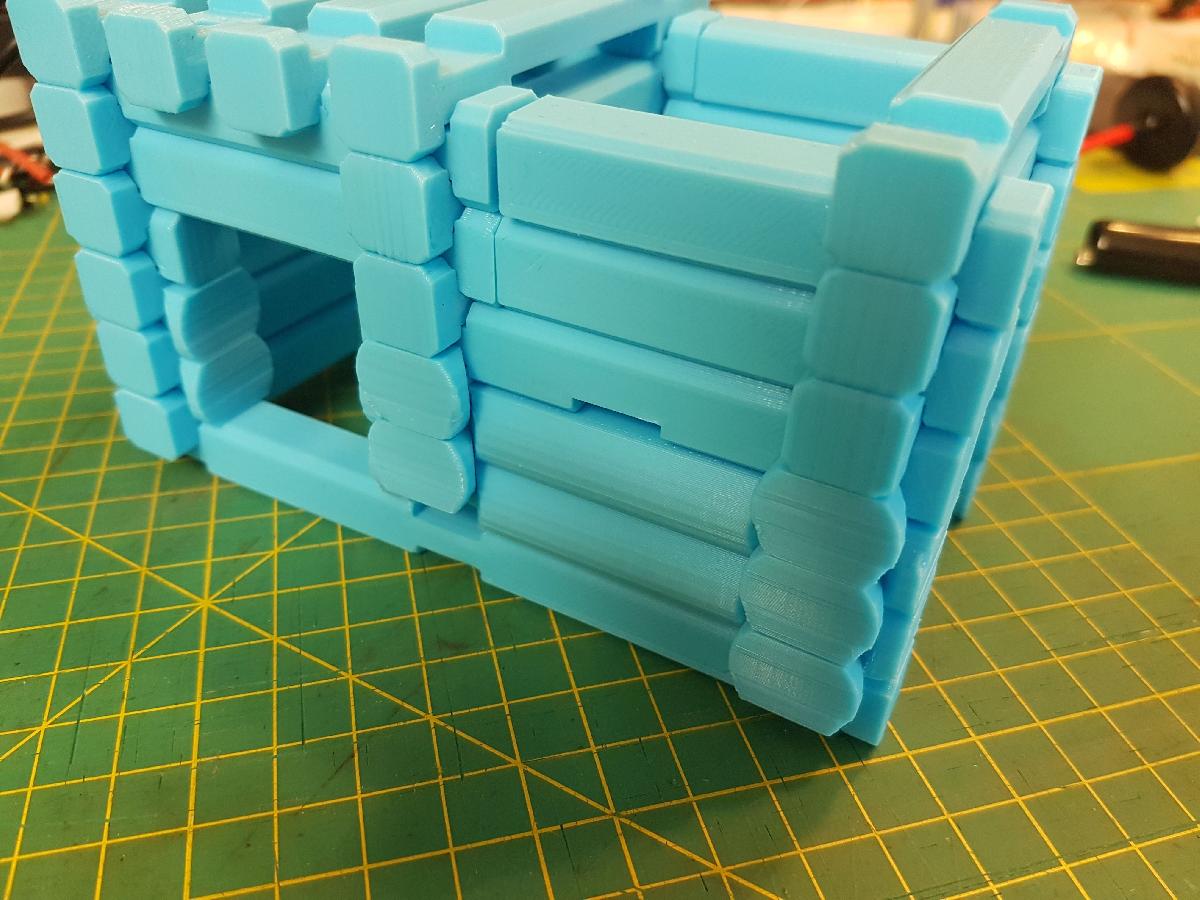 Gerador de brinquedos de construcao em troncos