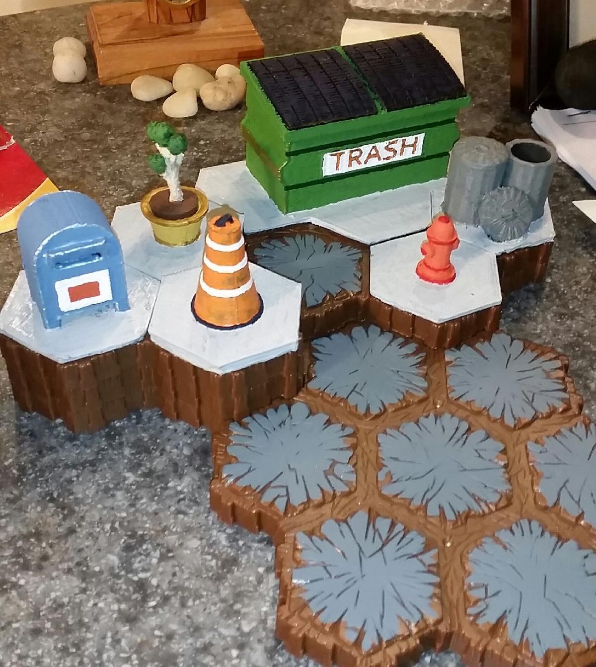 Conjunto de Cidade de Terreno Hexagonal 1