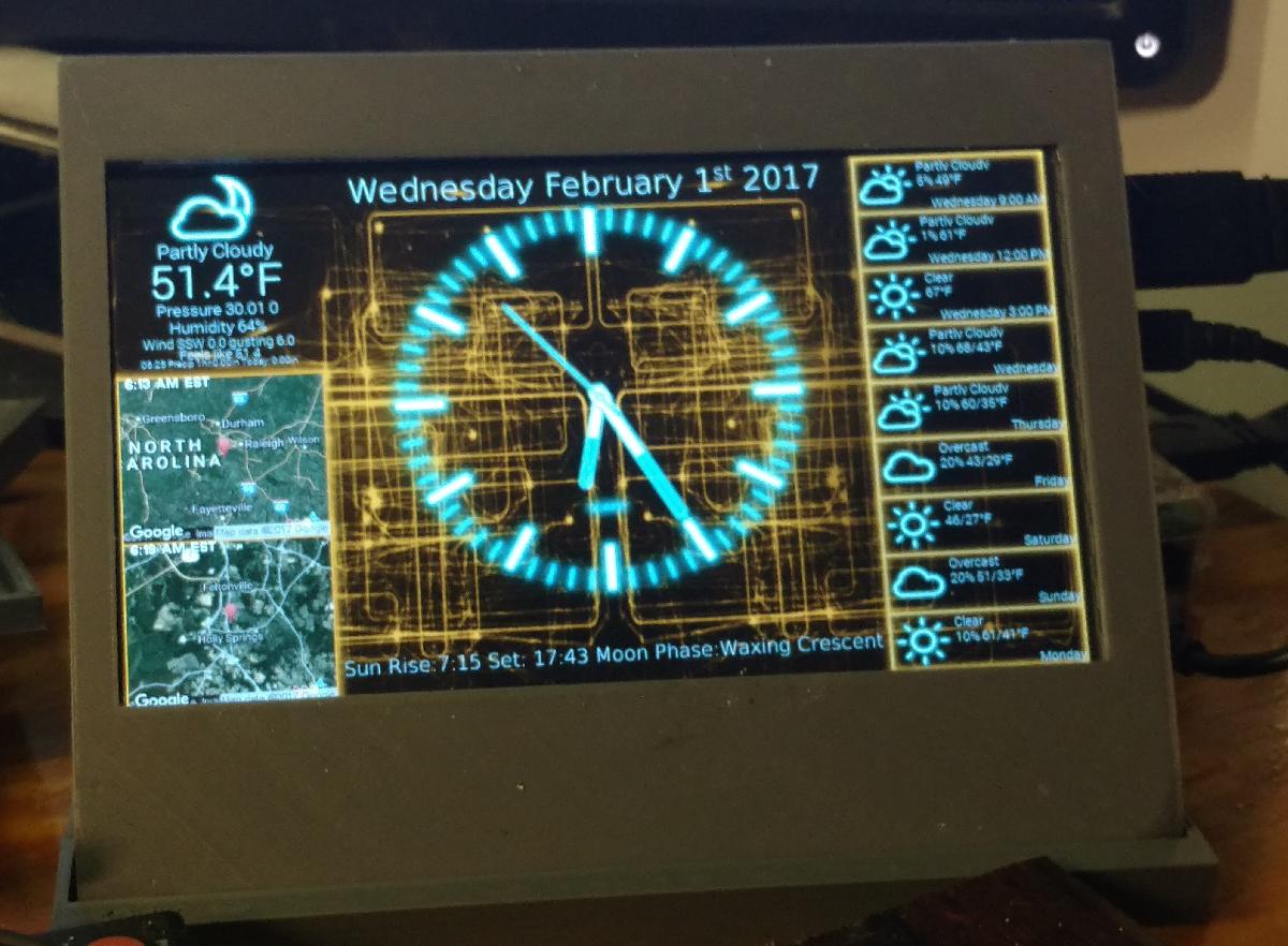 Suporte para tela LCD de 7 polegadas