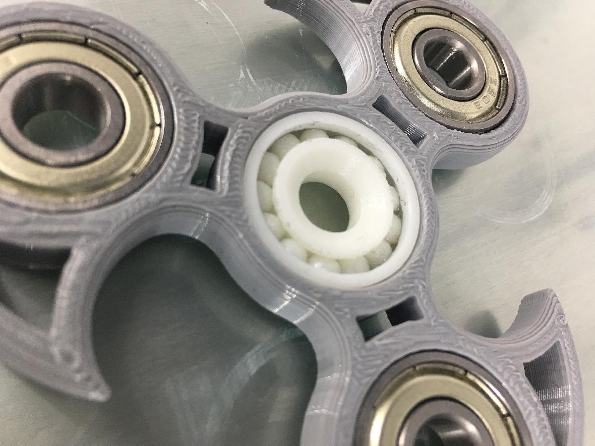 rolamento de fidget spinner 608   totalmente imprimivel em 3D
